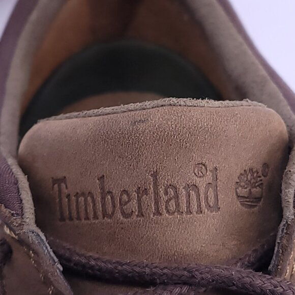 Timberland Men's 8.5 Brown Leather Comfort Shoes Loafers Oxfords Casual Used - Picture 15 of 15